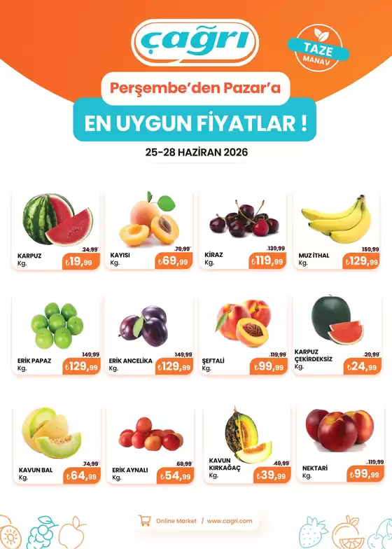 Çağrı Market kataloğu | Özel fırsatlar ve indirimler | 2026-06-25T00:00:00.000Z - 2026-06-28T00:00:00.000Z