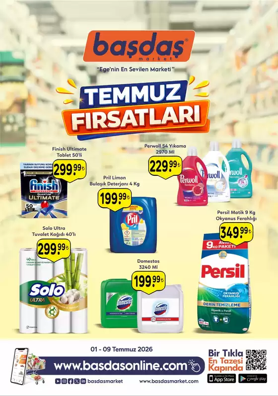 Başdaş Market kataloğu | 01-09 Temmuz Fırsatları! | 2026-07-01T00:00:00.000Z - 2026-07-09T00:00:00.000Z