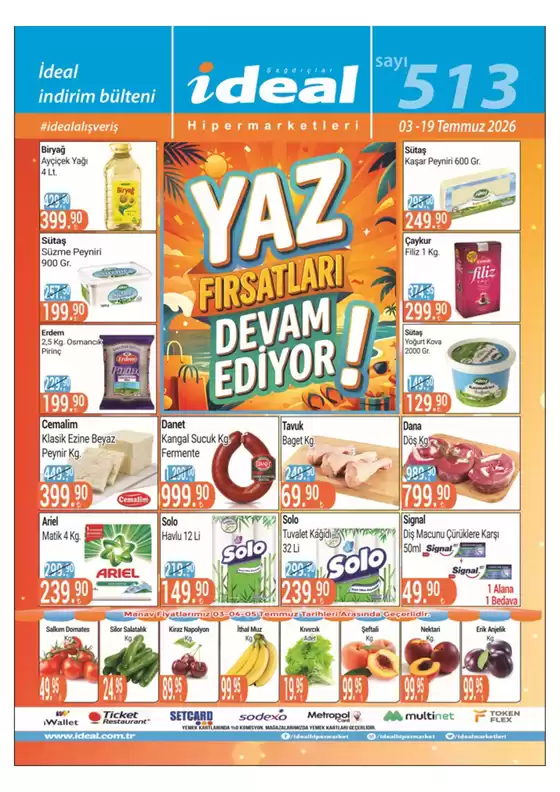 İdeal Hipermarket kataloğu | Bulten | 2026-07-03T00:00:00.000Z - 2026-07-19T00:00:00.000Z