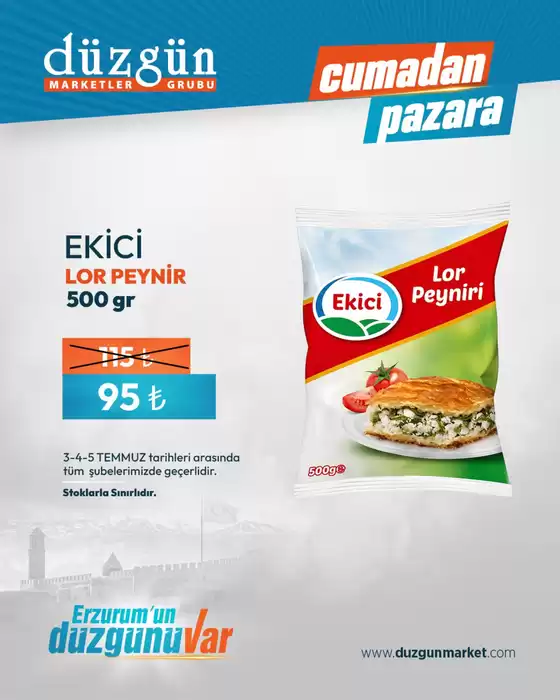 Düzgün Market kataloğu, Manisa | Oferta | 2026-07-03T00:00:00.000Z - 2026-07-05T00:00:00.000Z