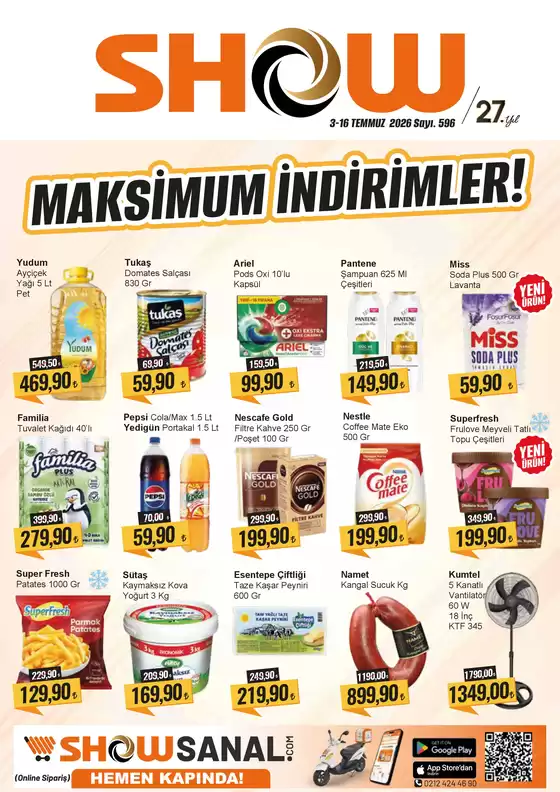 Show Market kataloğu, Tuşba | Show Market katalog | 2026-07-03T00:00:00.000Z - 2026-07-16T00:00:00.000Z