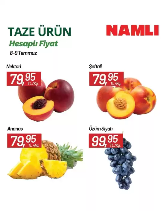 Namlı Hipermarketleri kataloğu | Güncel özel kampanyalar | 2026-07-08T00:00:00.000Z - 2026-07-09T00:00:00.000Z