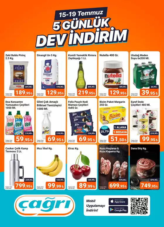 Çağrı Market kataloğu | Çağrı Market katalog | 2026-07-15T00:00:00.000Z - 2026-07-19T00:00:00.000Z