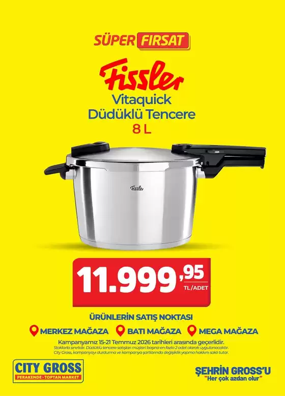City Gross kataloğu | Fırsat avcıları için teklifler | 2026-07-15T00:00:00.000Z - 2026-07-21T00:00:00.000Z