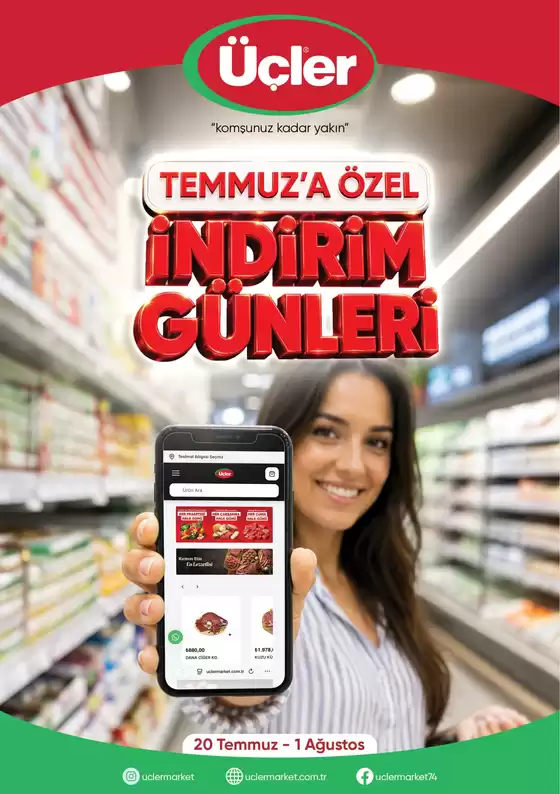 Üçler Market kataloğu | Üçler Market katalog | 2026-07-20T00:00:00.000Z - 2026-08-01T00:00:00.000Z