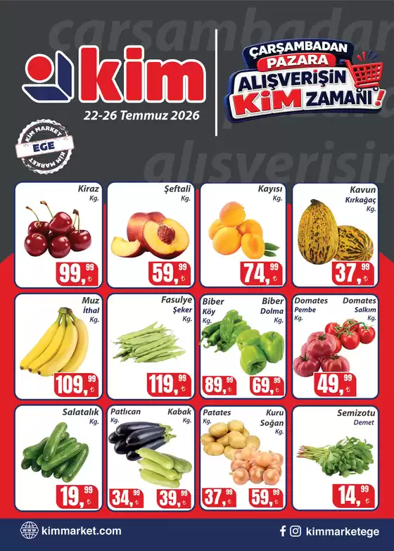 Kim Market kataloğu | Müşterilerimiz için özel fırsatlar | 2026-07-22T00:00:00.000Z - 2026-07-26T00:00:00.000Z