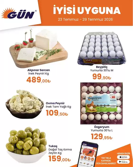 Gün Süpermarket kataloğu | Gün Süpermarket katalog | 2026-07-23T00:00:00.000Z - 2026-07-29T00:00:00.000Z