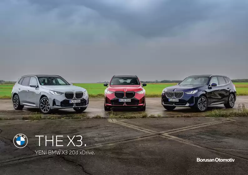 BMW kataloğu, Çubuk | BMW X3 20d xDrive | 2026-07-25T00:00:00.000Z - 2026-08-08T00:00:00.000Z