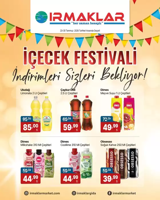 Irmaklar Market kataloğu | Oferta | 2026-07-27T00:00:00.000Z - 2026-07-30T00:00:00.000Z