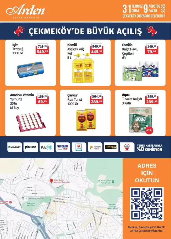 Arden Market kataloğu | En iyi fırsatlar ve indirimler | 2026-07-31T00:00:00.000Z - 2026-08-09T00:00:00.000Z