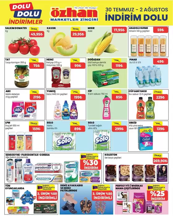 Özhan Market kataloğu | Özhan Market katalog | 2026-07-30T00:00:00.000Z - 2026-08-02T00:00:00.000Z