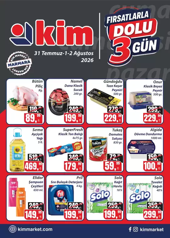 Kim Market kataloğu, Söke | Seçili ürünlerde harika indirimler | 2026-07-31T00:00:00.000Z - 2026-08-02T00:00:00.000Z