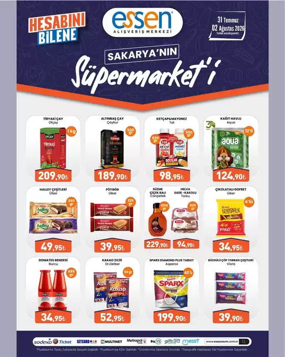 Essen AVM kataloğu | En iyi fırsatlar ve indirimler | 2026-07-31T00:00:00.000Z - 2026-08-02T00:00:00.000Z