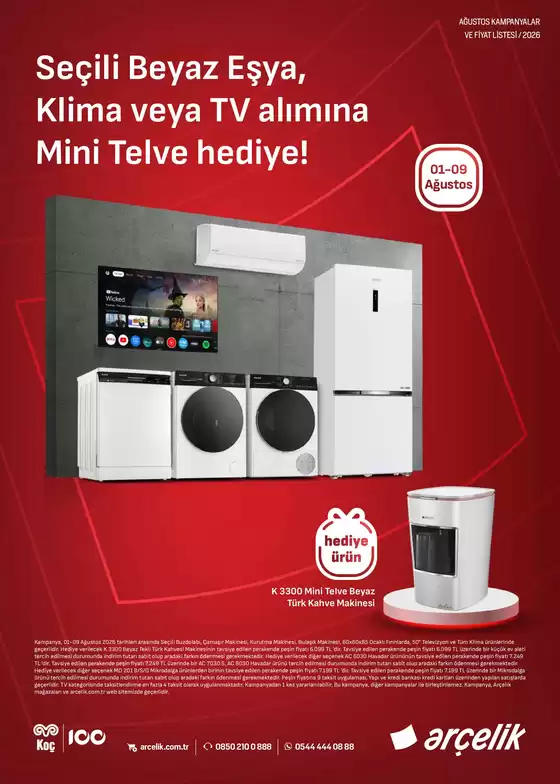Arçelik kataloğu | Oferta | 2026-08-03T00:00:00.000Z - 2026-08-09T00:00:00.000Z