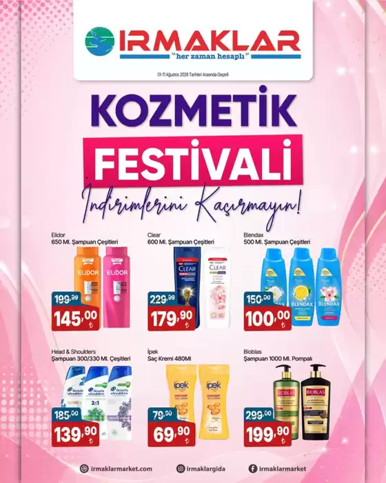 Irmaklar Market kataloğu | Oferta | 2026-08-03T00:00:00.000Z - 2026-08-11T00:00:00.000Z