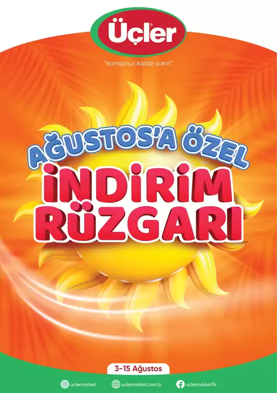 Üçler Market kataloğu | Üçler Market katalog | 2026-08-03T00:00:00.000Z - 2026-08-15T00:00:00.000Z