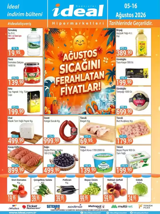 İdeal Hipermarket kataloğu, Seferihisar | Oferta | 2026-08-05T00:00:00.000Z - 2026-08-16T00:00:00.000Z