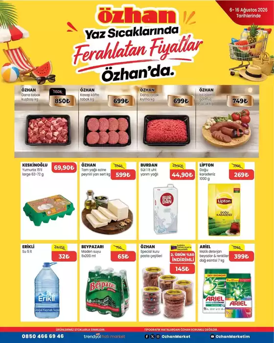 Özhan Market kataloğu | Özhan Market katalog | 2026-08-06T00:00:00.000Z - 2026-08-16T00:00:00.000Z