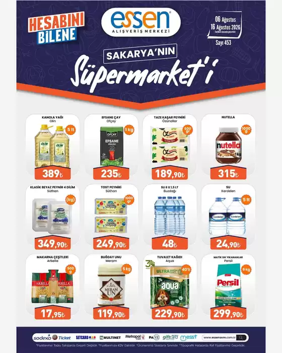 Essen AVM kataloğu | Tüm müşteriler için en iyi fırsatlar | 2026-08-06T00:00:00.000Z - 2026-08-16T00:00:00.000Z