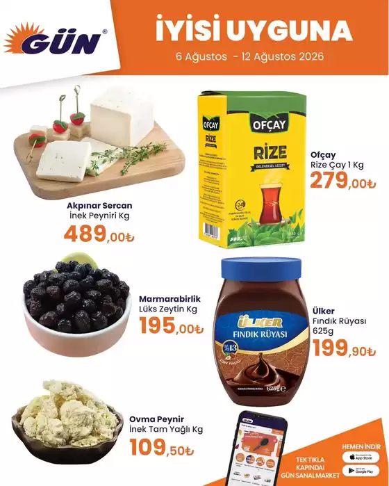 Gün Süpermarket kataloğu | Gün Süpermarket katalog | 2026-08-06T00:00:00.000Z - 2026-08-12T00:00:00.000Z