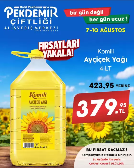 Pekdemir kataloğu | Sizin için en iyi fırsatlarımız | 2026-08-07T00:00:00.000Z - 2026-08-10T00:00:00.000Z