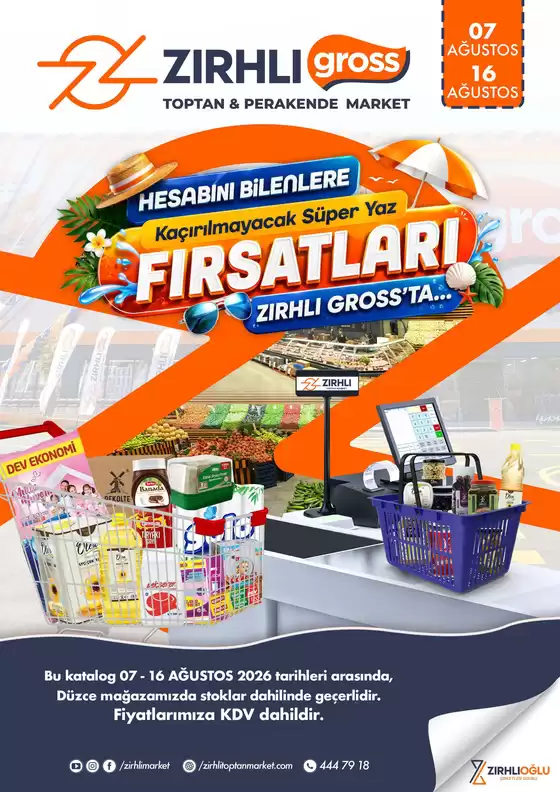 Zırhlı Toptan market kataloğu | Duzce 07 16 Agustos | 2026-08-07T00:00:00.000Z - 2026-08-16T00:00:00.000Z