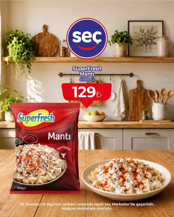 Seç Market kataloğu, Kocasinan | Tüm fırsat avcıları için en iyi teklifler | 2026-07-30T00:00:00.000Z - 2026-08-12T00:00:00.000Z