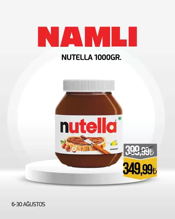 Namlı Hipermarketleri kataloğu | En iyi fırsatlarımız | 2026-08-06T00:00:00.000Z - 2026-08-30T00:00:00.000Z