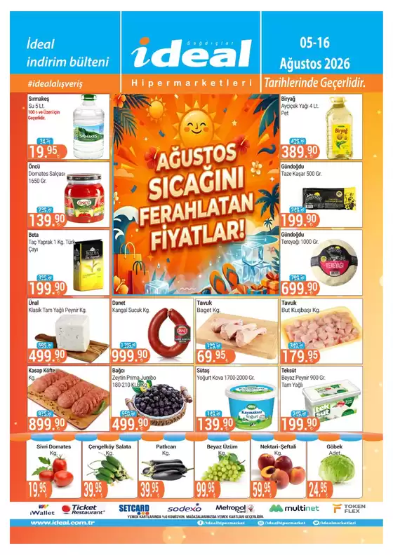 İdeal Hipermarket kataloğu | Bulten | 2026-08-05T00:00:00.000Z - 2026-08-16T00:00:00.000Z