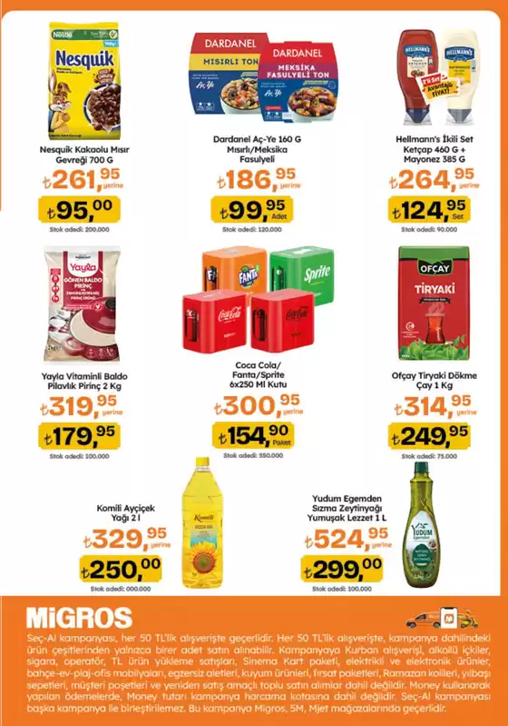 Migros kataloğu | Seçili ürünlerde harika indirimler | 2026-08-12T00:00:00.000Z - 2026-08-26T00:00:00.000Z