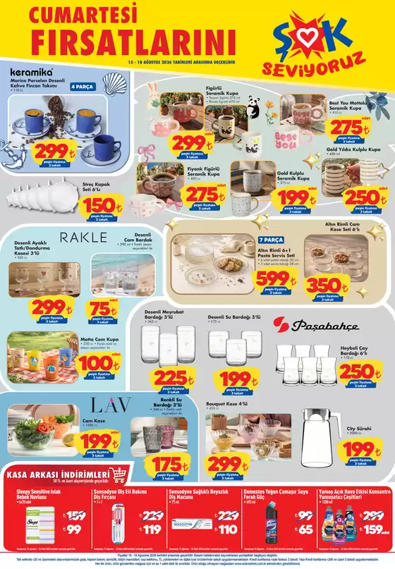Şok Market kataloğu | Şokta Hafta Sonu Firsatlari | 2026-08-15T00:00:00.000Z - 2026-08-18T00:00:00.000Z