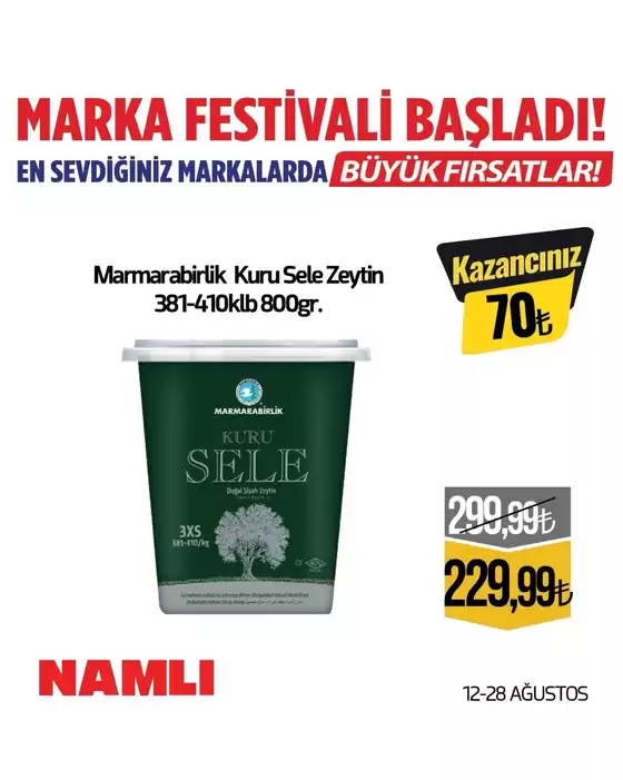 Namlı Hipermarketleri kataloğu, Akbaba | Fırsat avcıları için harika teklifler | 2026-08-12T00:00:00.000Z - 2026-08-28T00:00:00.000Z