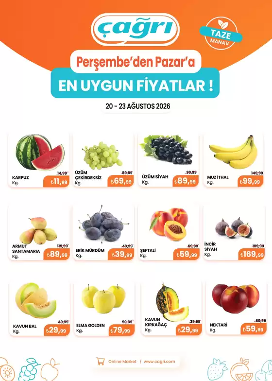 Çağrı Market kataloğu, Marmaris | Müşterilerimiz için özel fırsatlar | 2026-08-20T00:00:00.000Z - 2026-08-23T00:00:00.000Z