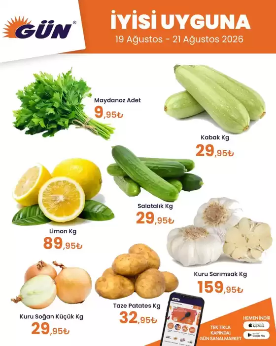 Gün Süpermarket kataloğu, Marmaris | Oferta | 2026-08-20T00:00:00.000Z - 2026-08-21T00:00:00.000Z