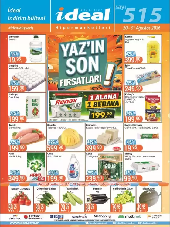 İdeal Hipermarket kataloğu, Marmaris | Oferta | 2026-08-20T00:00:00.000Z - 2026-08-31T00:00:00.000Z