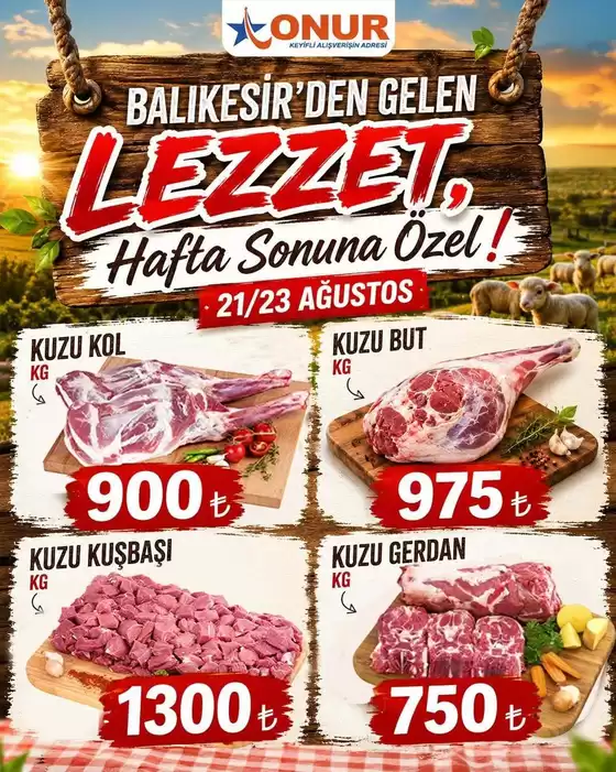 Onur Hipermarketleri kataloğu | Özel fırsatlar ve indirimler | 2026-08-21T00:00:00.000Z - 2026-08-23T00:00:00.000Z