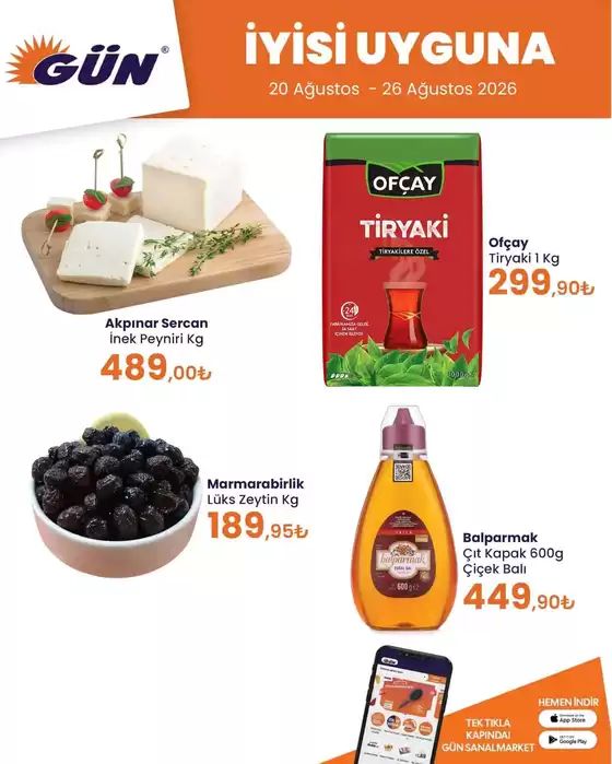 Gün Süpermarket kataloğu | Gün Süpermarket katalog | 2026-08-20T00:00:00.000Z - 2026-08-26T00:00:00.000Z