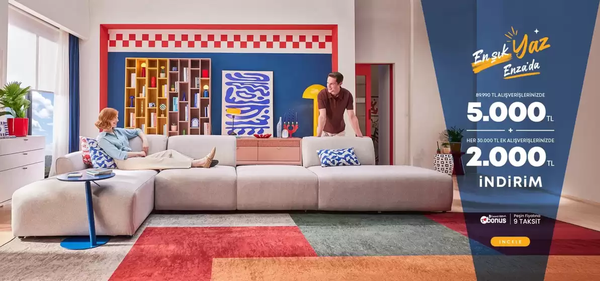 Enza Mobilya kataloğu, Kocasinan | Oferta | 2026-08-24T00:00:00.000Z - 2026-09-24T00:00:00.000Z