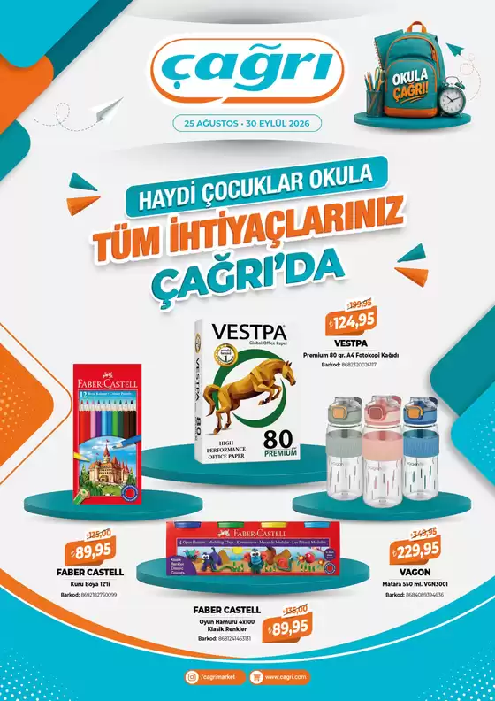 Çağrı Market kataloğu | Özel fırsatlar | 2026-08-25T00:00:00.000Z - 2026-09-30T00:00:00.000Z