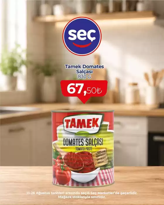 Seç Market kataloğu, Umurbey (Çanakkale) | Seç Market katalog | 2026-08-13T00:00:00.000Z - 2026-08-26T00:00:00.000Z