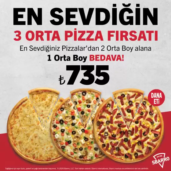 Sbarro kataloğu, Akyarlar | Oferta | 2026-08-25T00:00:00.000Z - 2026-09-15T00:00:00.000Z