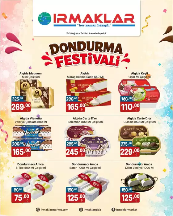 Irmaklar Market kataloğu | Oferta | 2026-08-26T00:00:00.000Z - 2026-08-28T00:00:00.000Z
