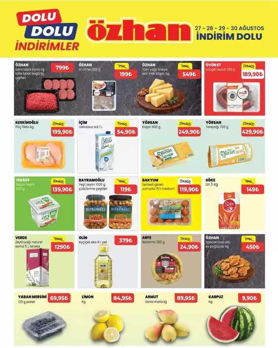 Özhan Market kataloğu | Özhan Market katalog | 2026-08-27T00:00:00.000Z - 2026-08-30T00:00:00.000Z