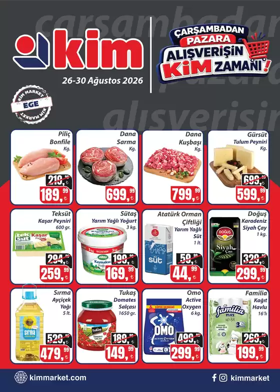 Kim Market kataloğu, Ormanlı (İstanbul) | Kim Market katalog | 2026-08-26T00:00:00.000Z - 2026-08-30T00:00:00.000Z