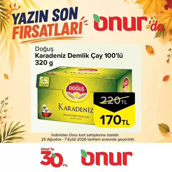 Onur Market kataloğu, Ula | Fırsat avcıları için harika teklifler | 2026-08-25T00:00:00.000Z - 2026-09-07T00:00:00.000Z