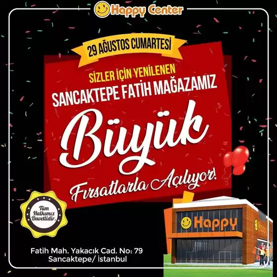 Happy Center kataloğu | Tüm müşteriler için harika teklif | 2026-08-29T00:00:00.000Z - 2026-08-29T00:00:00.000Z