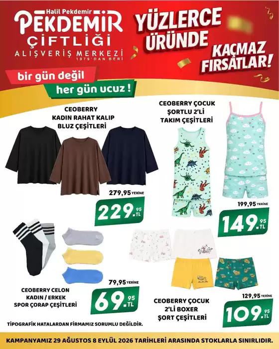 Pekdemir kataloğu | Seçili ürünlerde harika indirimler | 2026-08-29T00:00:00.000Z - 2026-09-08T00:00:00.000Z