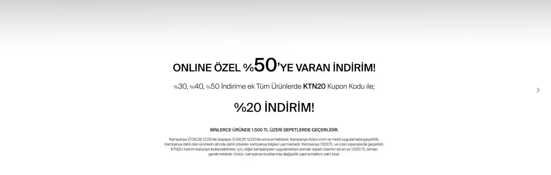 Koton kataloğu | Oferta | 2026-08-31T00:00:00.000Z - 2026-08-31T00:00:00.000Z