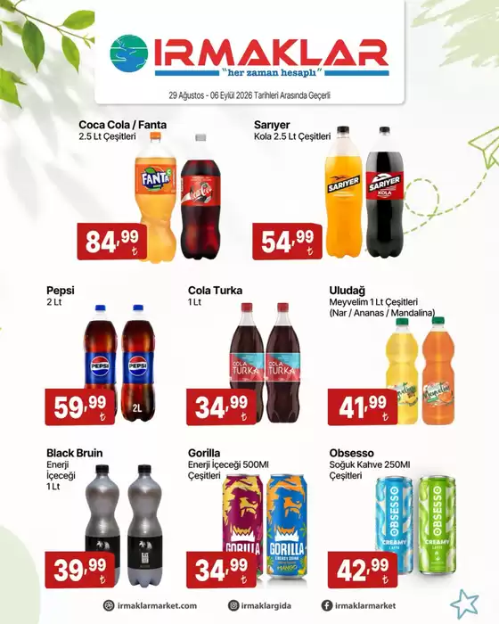 Irmaklar Market kataloğu | Oferta | 2026-08-31T00:00:00.000Z - 2026-09-06T00:00:00.000Z