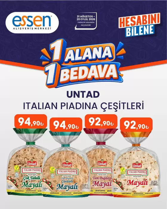 Essen AVM kataloğu | Sizin için özel teklifler | 2026-08-31T00:00:00.000Z - 2026-09-20T00:00:00.000Z